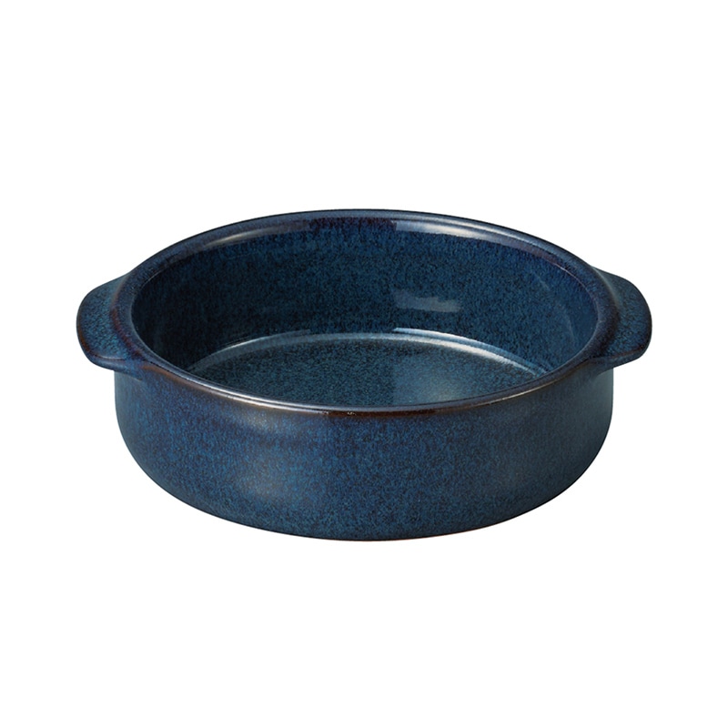 ミヤザキ食器 エムスタイル エルモ 両手キャセロール 15.5cm ネイビーブルー EL1508NB 1個（ご注文単位24個）【直送品】