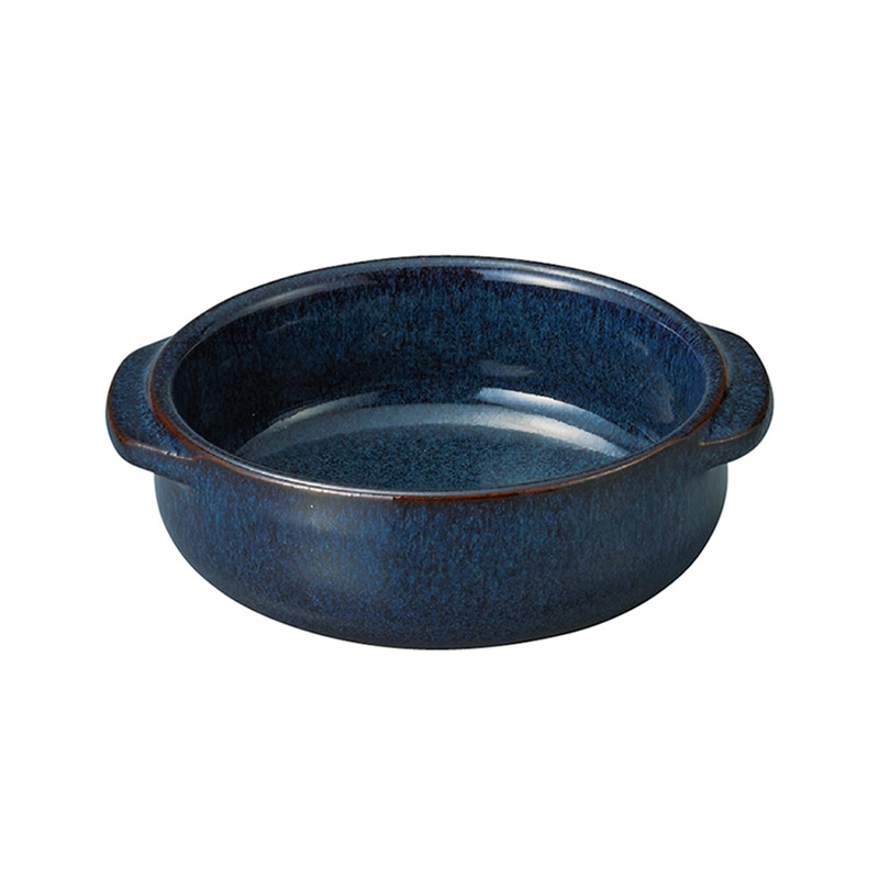 ミヤザキ食器 エムスタイル エルモ 両手キャセロール 13cm ネイビーブルー EL1308NB 1個（ご注文単位36個）【直送品】