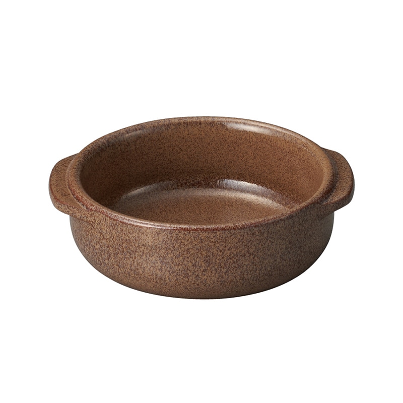 ミヤザキ食器 エムスタイル エルモ 両手キャセロール 13cm マロンブラウン EL1308BR 1個（ご注文単位36個）【直送品】