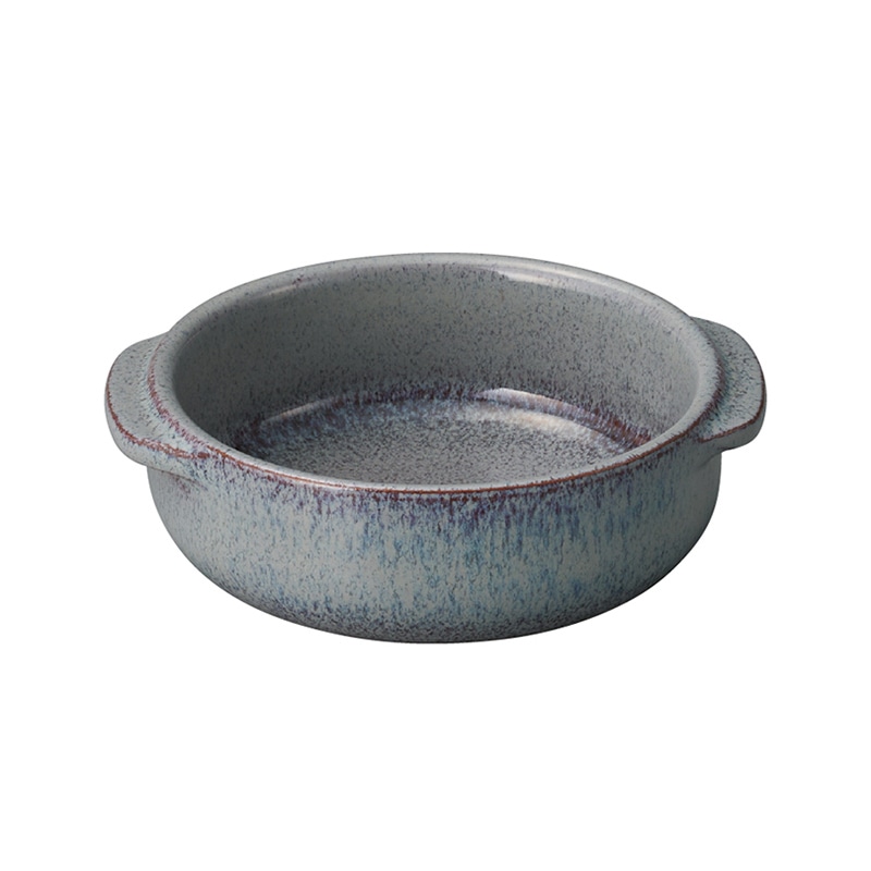 ミヤザキ食器 エムスタイル エルモ 両手キャセロール 13cm ホワイトグレー EL1308GY 1個（ご注文単位36個）【直送品】