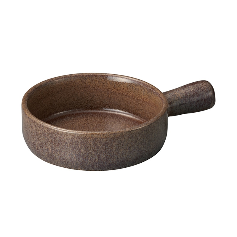 ミヤザキ食器 エムスタイル エルモ 片手キャセロール 15.5cm マロンブラウン EL1518BR 1個（ご注文単位24個）【直送品】