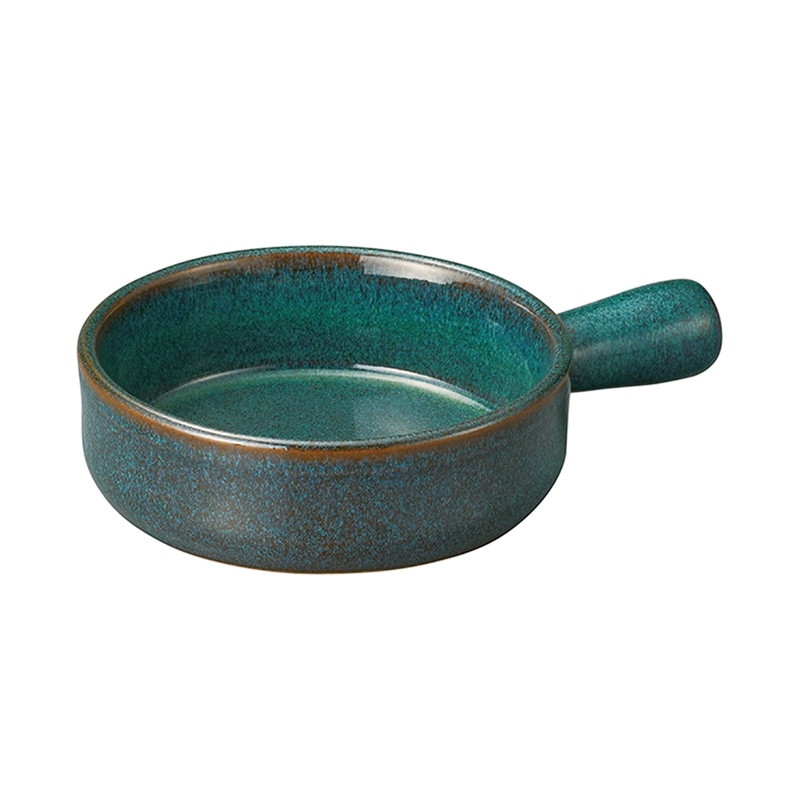 ミヤザキ食器 エムスタイル エルモ 片手キャセロール 15.5cm フォレストグリーン EL1518GR 1個(ご注文単位24個)【直送品】