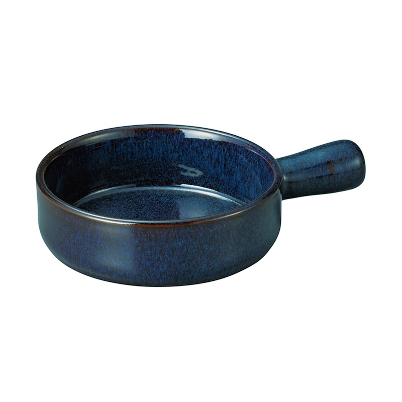 ミヤザキ食器 エムスタイル エルモ 片手キャセロール 15.5cm ネイビーブルー EL1518NB 1個（ご注文単位24個）【直送品】