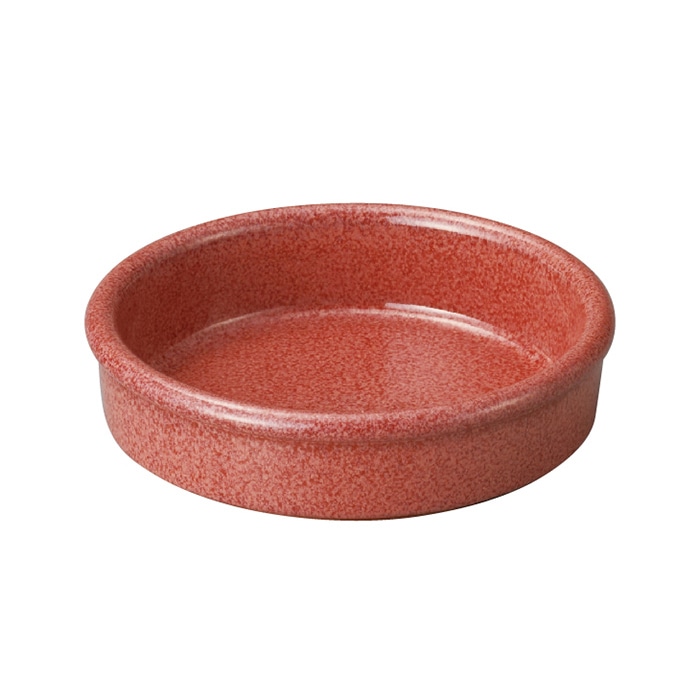 ミヤザキ食器 エムスタイル エルモ ラウンドディッシュ 12cm ブリックレッド EL1238RD 1個（ご注文単位2個）【直送品】