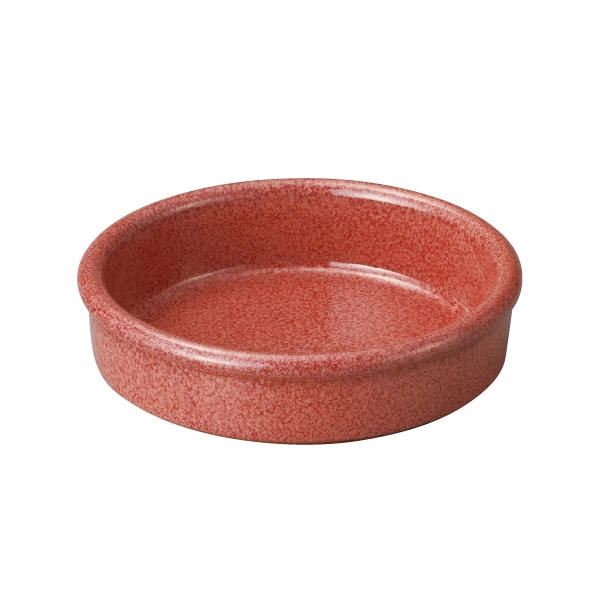 ミヤザキ食器 エムスタイル エルモ ラウンドディッシュ 10cm ブリックレッド EL1038RD 1個（ご注文単位2個）【直送品】