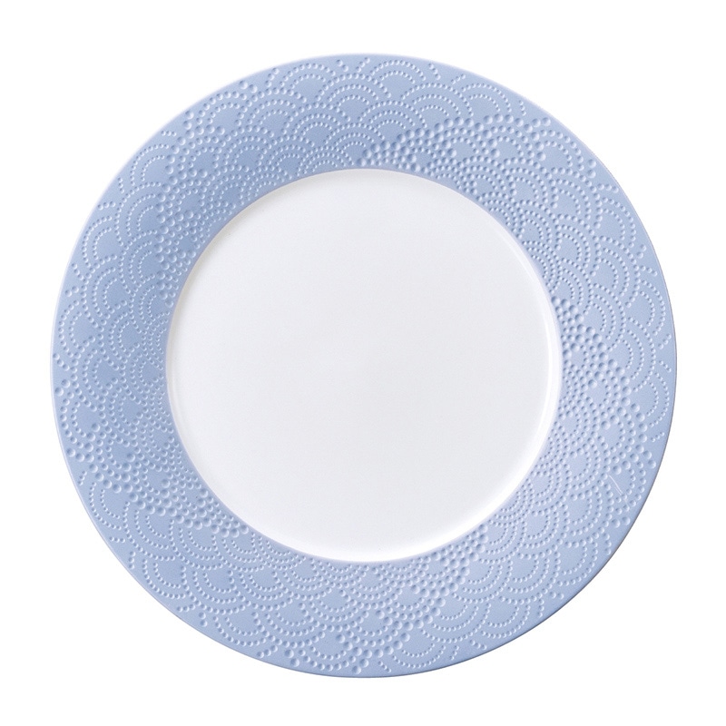 ミヤザキ食器 エムスタイル マグネシア サージ プレート 29cm ペールブルー MG2961SULB 1個(ご注文単位4個)【直送品】