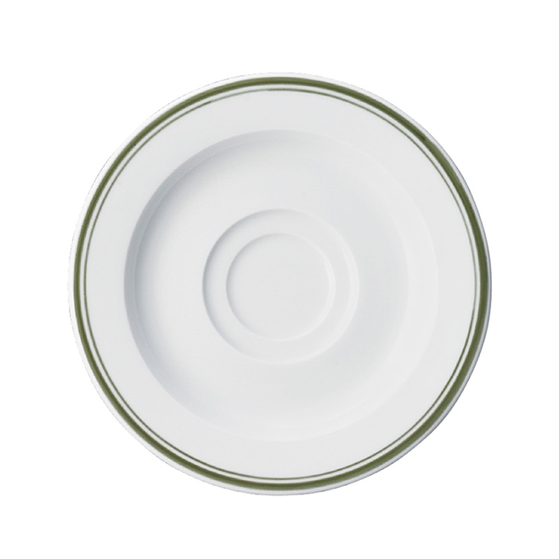 ミヤザキ食器 ラック ポーセレン アクセス ディーライン ソーサー 15cm グリーン RA01305ACGR 1個（ご注文単位12個）【直送品】
