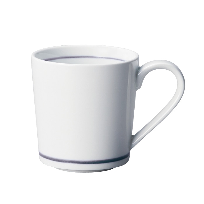 ミヤザキ食器 ラック ポーセレン アクセス ディーライン マグ 300cc グレー RA03304ACGY 1個（ご注文単位12個）【直送品】