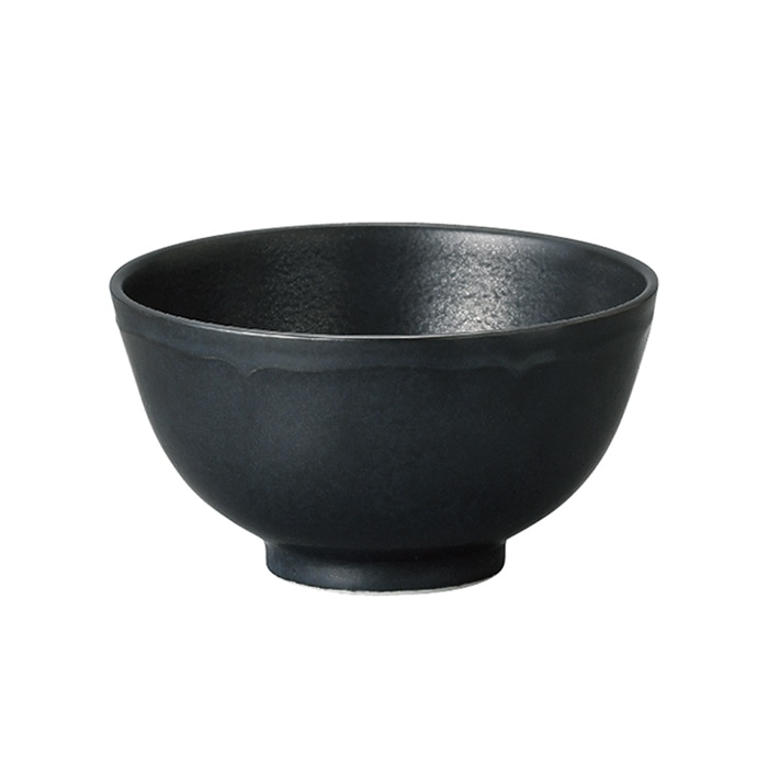 ミヤザキ食器 エムスタイル 梨花 ライスボール 11cm ブラック RN1113BK 1個（ご注文単位6個）【直送品】