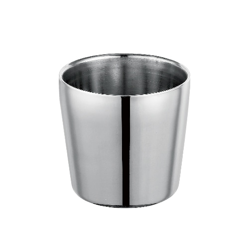 ミヤザキ食器 エムスタイル ステンレスカップ ダブルウォール 200cc シャイン RS0214 1個（ご注文単位8個）【直送品】