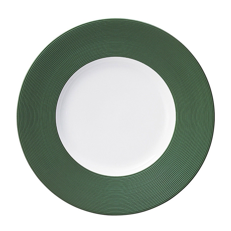 ミヤザキ食器 エムスタイル イルデパン カラー プレート 28cm フォレストグリーン XIL2801FG 1個（ご注文単位4個）【直送品】