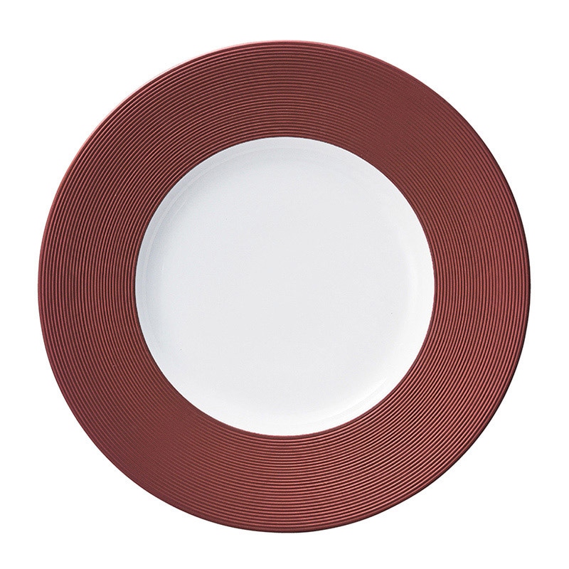 ミヤザキ食器 エムスタイル イルデパン カラー プレート 31cm ワインレッド XIL3101RD 1個（ご注文単位12個）【直送品】