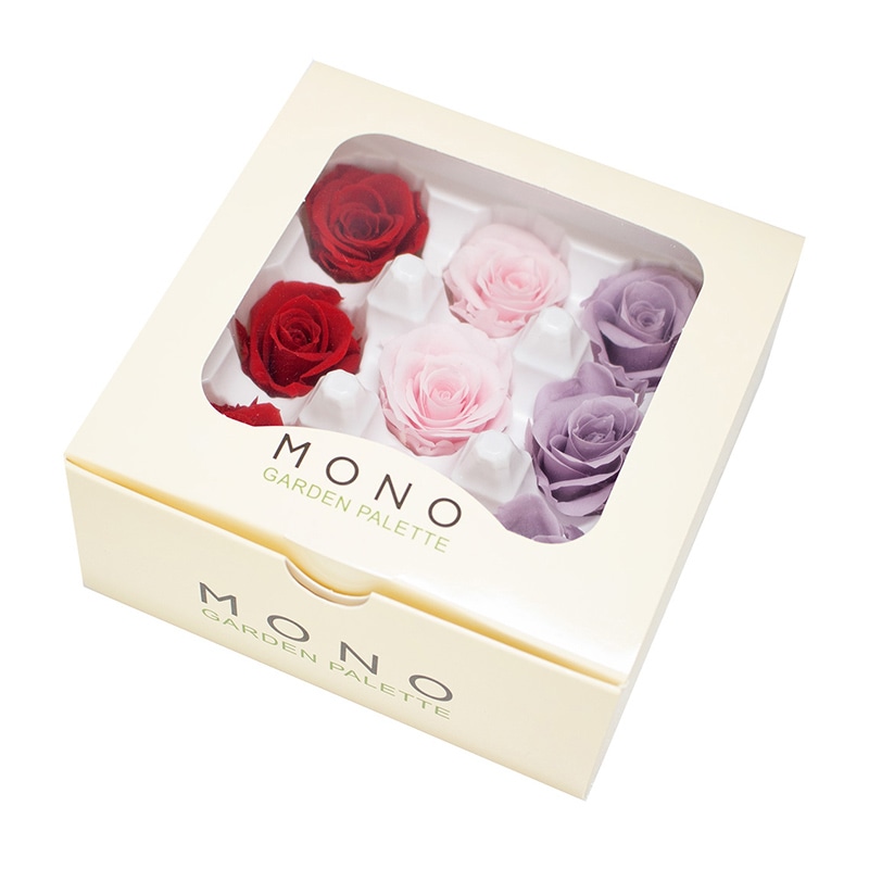 モノ・インターナショナル プリザーブドフラワー　リサローズ カラーアソート　レッドパレット GP910-91 1箱（ご注文単位1箱）【直送品】