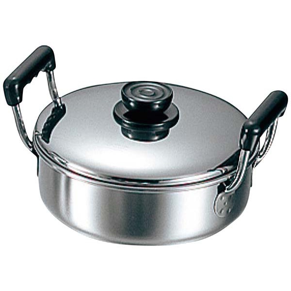 玉虎堂製作所 MA 18-0 深型 ソースポット 両手 26cm 1個(ご注文単位1個)【直送品】