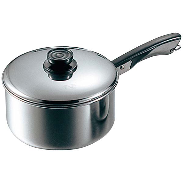 玉虎堂製作所 MA 18-0 深型 ソースパン 片手 15cm 1個(ご注文単位1個)【直送品】