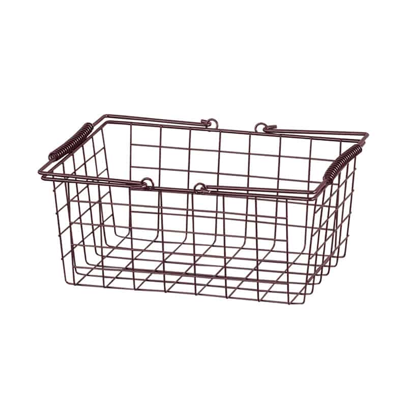 アビテ ワイヤーバスケット M ブラウン SWZ-002-BR 1個(ご注文単位1個)【直送品】