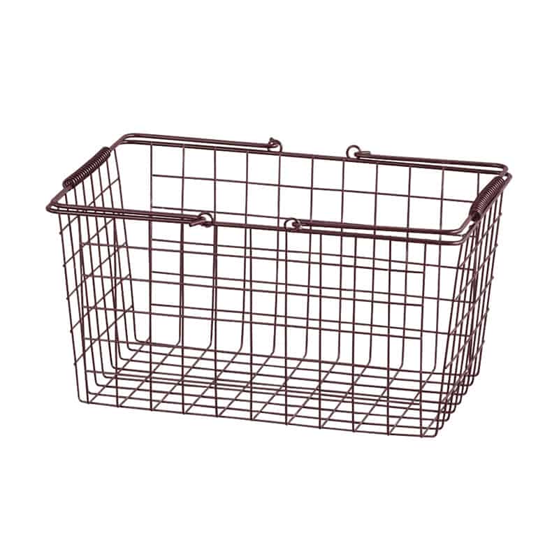 アビテ ワイヤーバスケット L ブラウン SWZ-003-BR 1個(ご注文単位1個)【直送品】