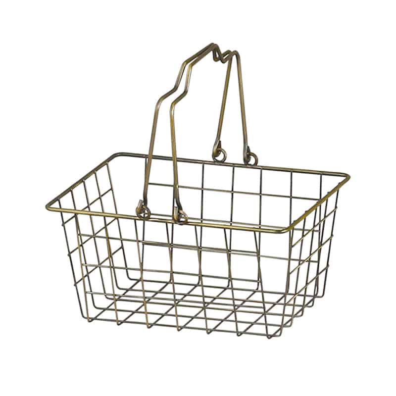 アビテ ブロンズワイヤーバスケット S SWZ-201-BZ 1個(ご注文単位1個)【直送品】