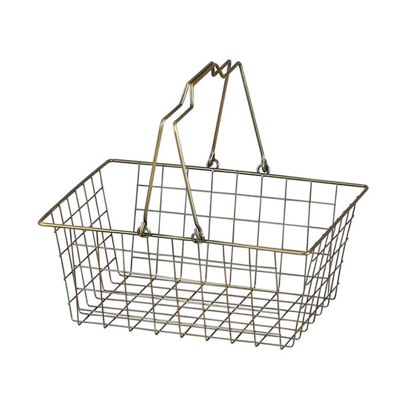 アビテ ブロンズワイヤーバスケット M SWZ-202-BZ 1個(ご注文単位1個)【直送品】