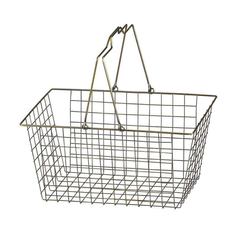 アビテ ブロンズワイヤーバスケット L SWZ-203-BZ 1個(ご注文単位1個)【直送品】