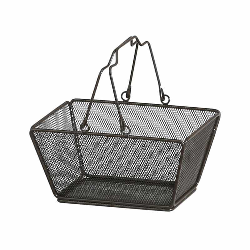 アビテ メッシュハンドルバスケット S ブラウン FI-501-BR 1個（ご注文単位1個）【直送品】
