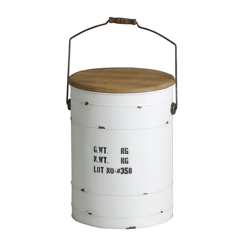 アビテ タブレビドン・ボックススツール ホワイト WO-501-WH 1個（ご注文単位1個）【直送品】