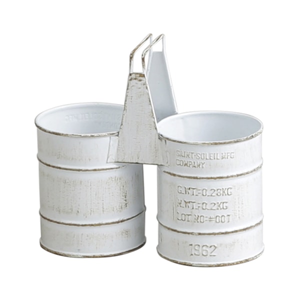 アビテ バリル・ツインポット ホワイト MX-306-WH 1個(ご注文単位1個)【直送品】