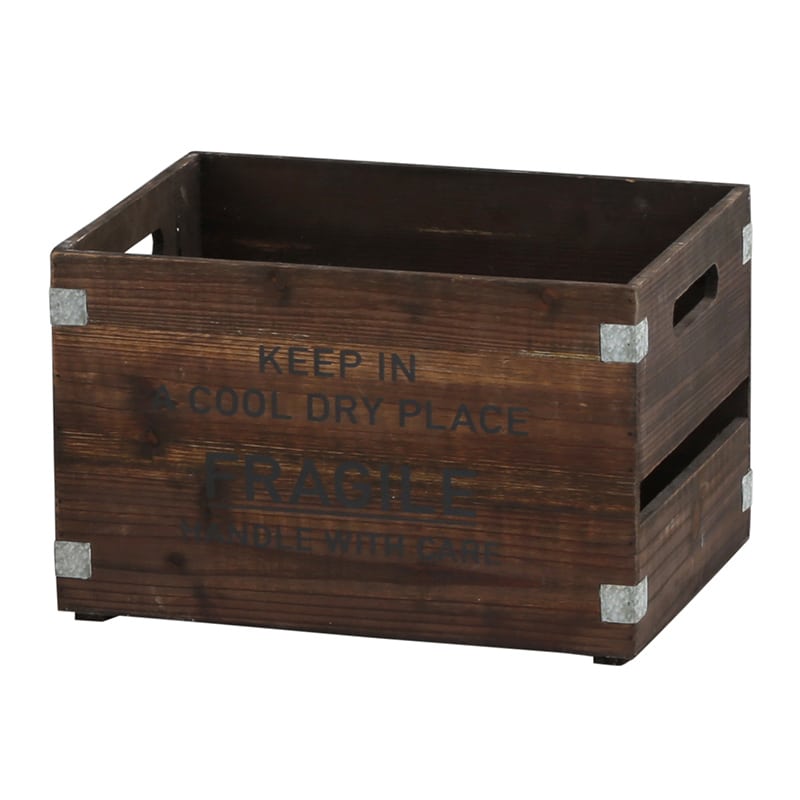 アビテ フラジール・スタッキングボックス L ブラウン WE-906-BR 1個（ご注文単位1個）【直送品】