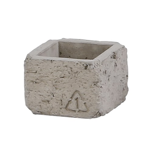 アビテ ブリック・スクエアポット S ナチュラル JLA-601-NA 1個（ご注文単位6個）【直送品】