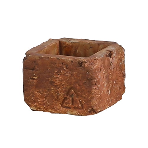 アビテ ブリック・スクエアポット S ブラウン JLA-601-BR 1個（ご注文単位6個）【直送品】