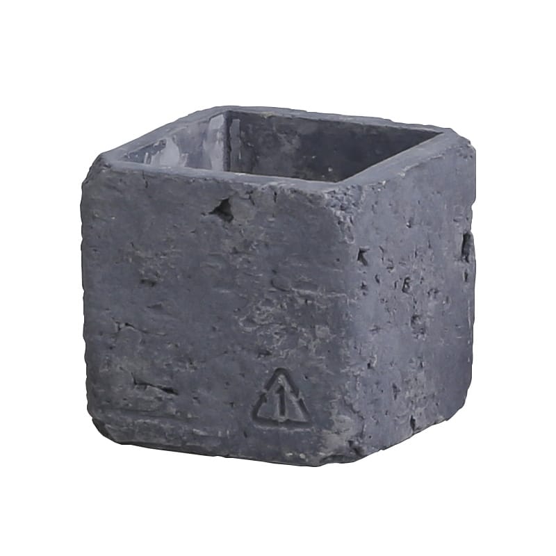 アビテ ブリック・スクエアポット L グレー JLA-602-GY 1個（ご注文単位4個）【直送品】