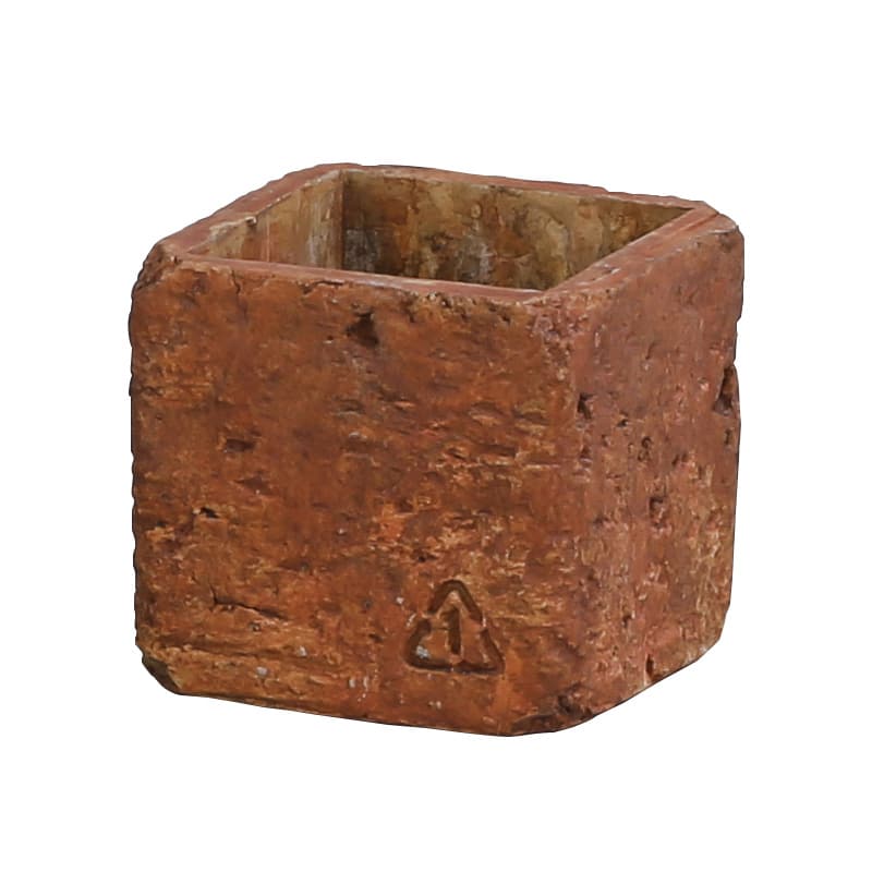 アビテ ブリック・スクエアポット L ブラウン JLA-602-BR 1個（ご注文単位4個）【直送品】