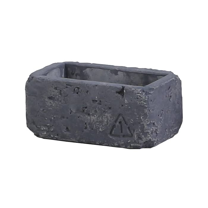 アビテ ブリック・レクトポット S グレー JLA-605-GY 1個（ご注文単位6個）【直送品】