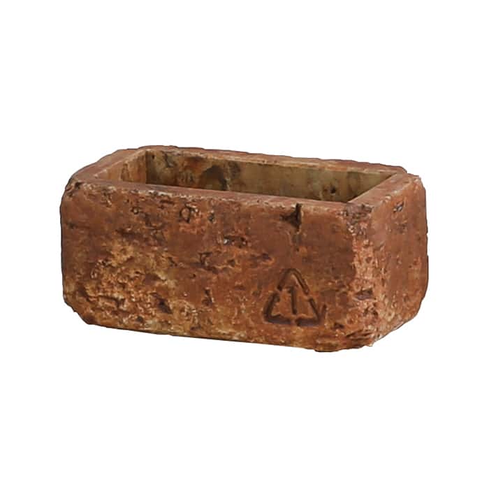 アビテ ブリック・レクトポット S ブラウン JLA-605-BR 1個（ご注文単位6個）【直送品】