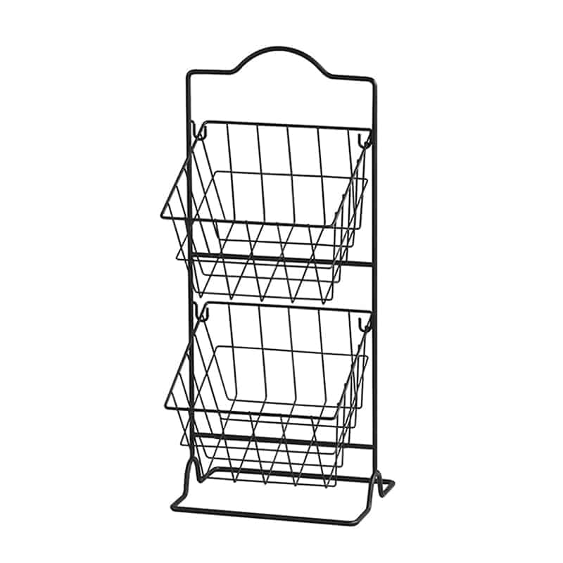 アビテ アーチ・スクエアバスケット ブラック FI-602-BK 1個（ご注文単位1個）【直送品】