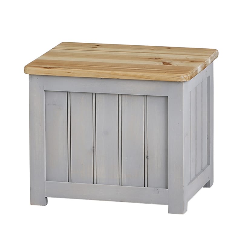 アビテ シャビーシック・ボックススツール グレー YI-801-GY 1個（ご注文単位1個）【直送品】