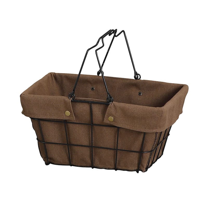 アビテ ワイヤーファブリックバスケット S ブラウン FW-601-BR 1個（ご注文単位1個）【直送品】