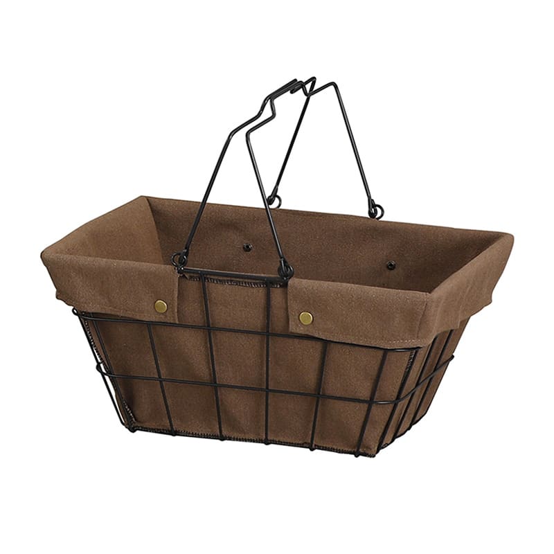 アビテ ワイヤーファブリックバスケット M ブラウン FW-602-BR 1個（ご注文単位1個）【直送品】