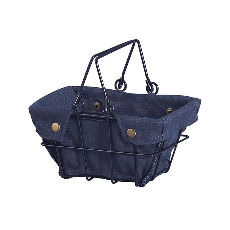 アビテ ワイヤーファブリックバスケット・3 3S ネイビー FW-701-NV 1個（ご注文単位1個）【直送品】