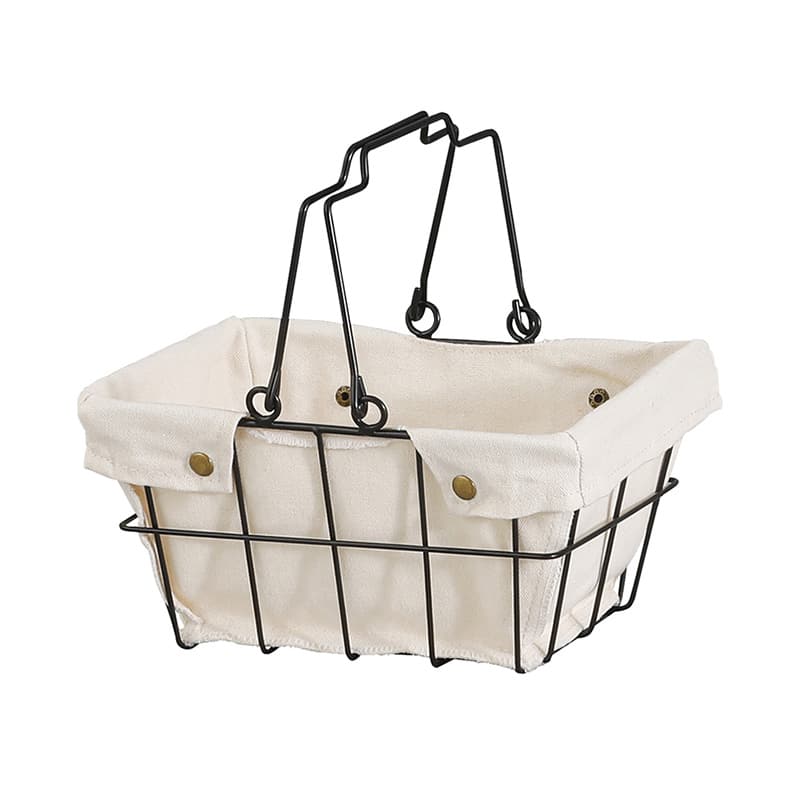 アビテ ワイヤーファブリックバスケット・2 2S アイボリー FW-702-IV 1個（ご注文単位1個）【直送品】