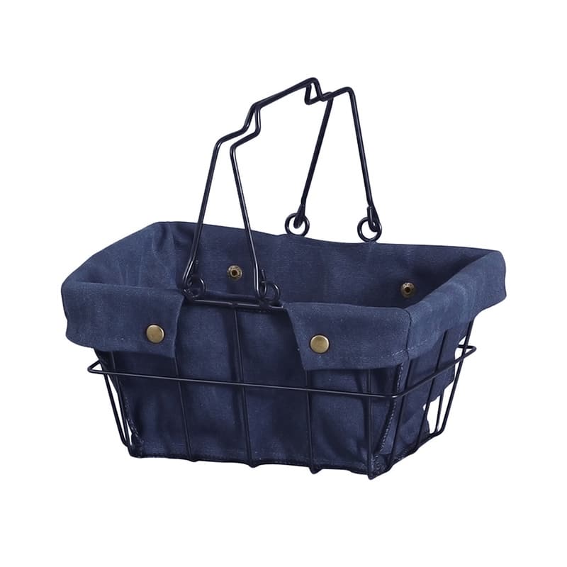 アビテ ワイヤーファブリックバスケット・2 2S ネイビー FW-702-NV 1個（ご注文単位1個）【直送品】