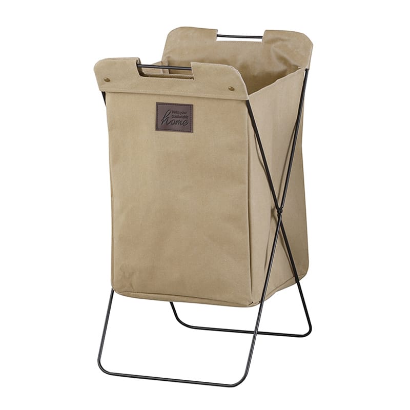 アビテ プラティック・ランドリーバスケット ベージュ FL-201-BE 1個（ご注文単位1個）【直送品】