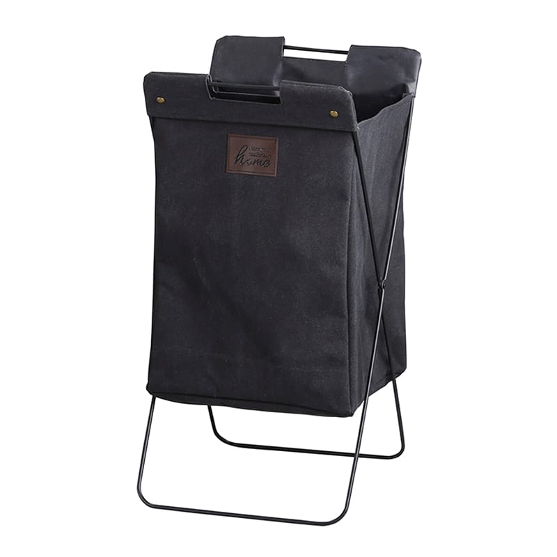 アビテ プラティック・ランドリーバスケット ブラック FL-201-BK 1個（ご注文単位1個）【直送品】