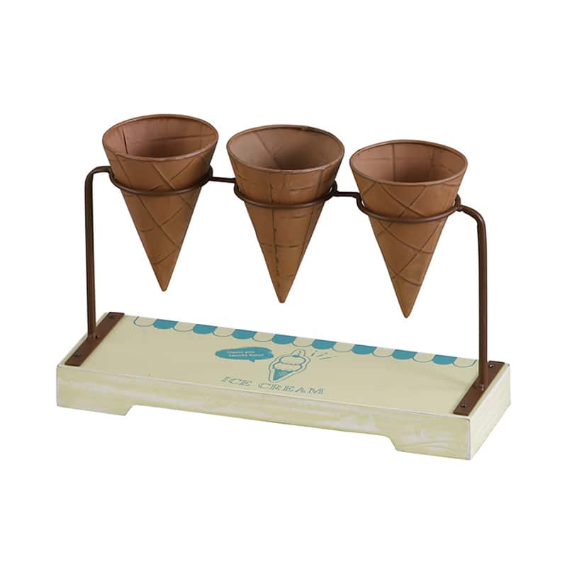 アビテ アイスクリーム・フラワーポット L イエロー WEY-302-YE 1個（ご注文単位1個）【直送品】