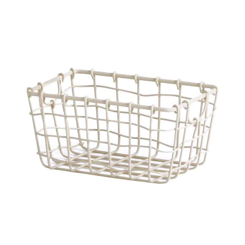 アビテ スウェル・スクエアバスケット S アイボリー ZK-704-IV 1個（ご注文単位1個）【直送品】