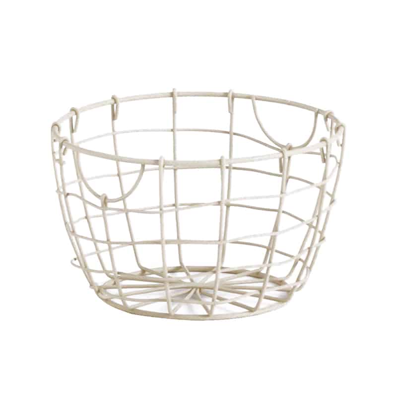 アビテ スウェル・ラウンドバスケット S アイボリー ZK-706-IV 1個（ご注文単位1個）【直送品】