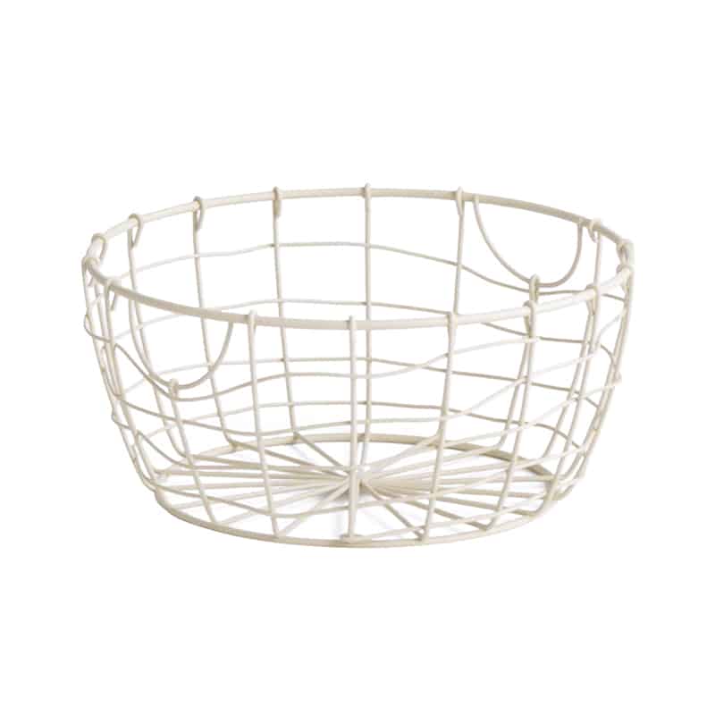 アビテ スウェル・ラウンドバスケット L アイボリー ZK-707-IV 1個（ご注文単位1個）【直送品】