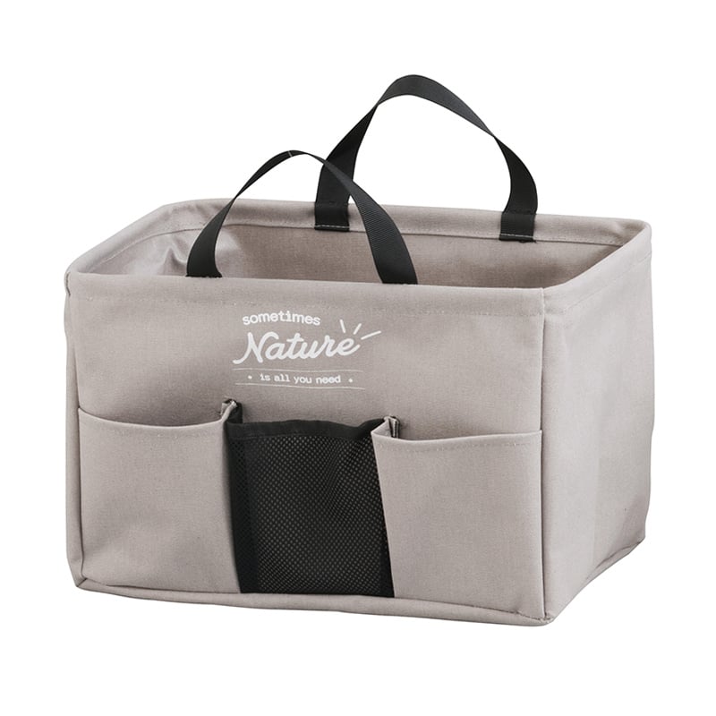 アビテ ナチュレル・ストレージボックス グレー FL-603-GY 1個（ご注文単位1個）【直送品】