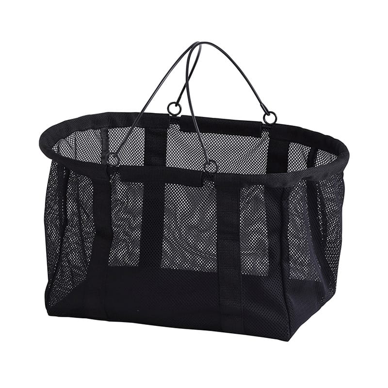 アビテ ファブリック・メッシュハ゛スケット L ブラック FL-702-BK 1個（ご注文単位1個）【直送品】