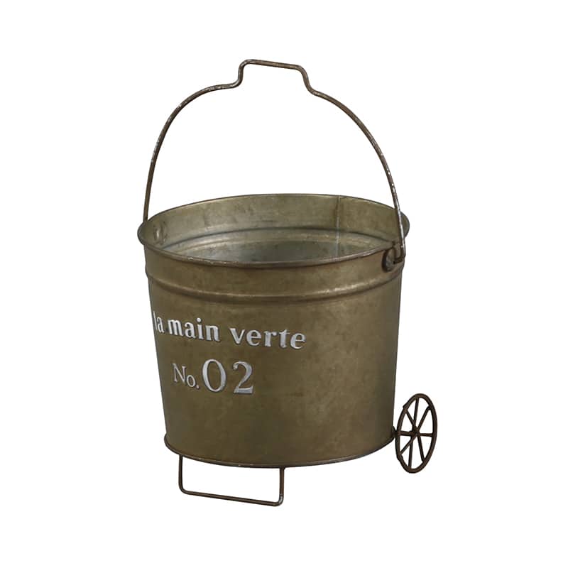 アビテ グランディール・ホイールバケツ メタル MW-902-AA 1個（ご注文単位1個）【直送品】